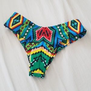 Tribal print bikini bottoms